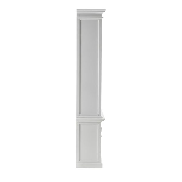 Classic White Double Bay Hutch Unit By Homeroots on Sale - Image 4