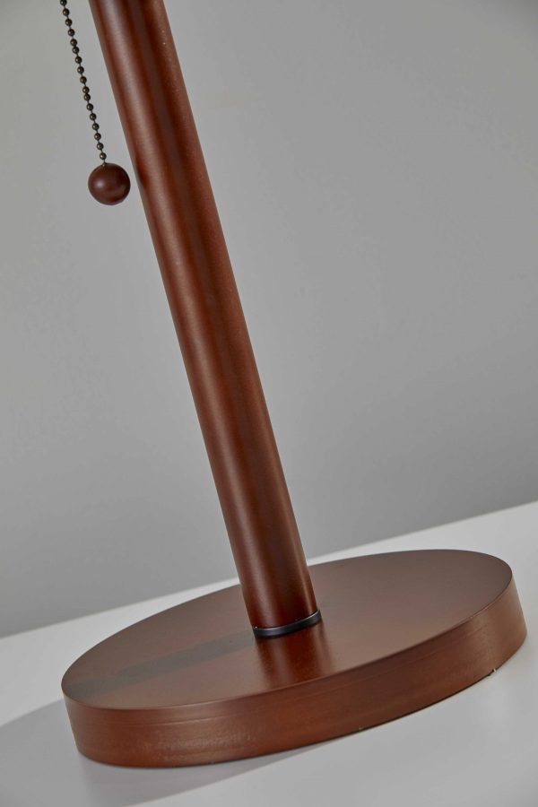 Slim Silhouette Walnut Wood Table Lamp By Homeroots Sale - Image 4