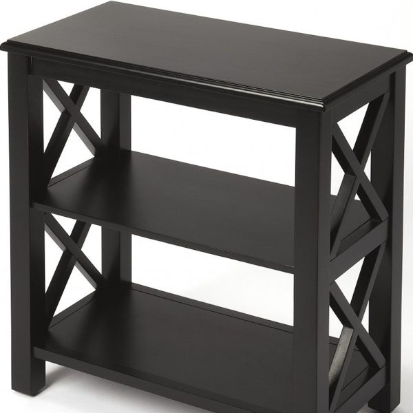 Vance Black Licorice Bookcase By Homeroots on Sale - Image 5