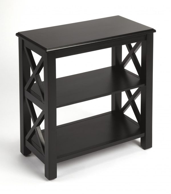 Vance Black Licorice Bookcase By Homeroots on Sale - Image 4