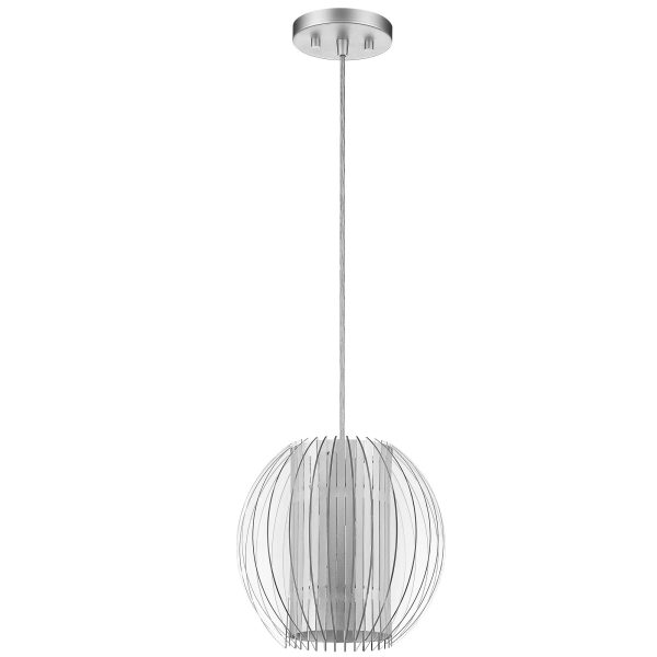 Acrylic and Steel Shade Hanging Globe Light By Homeroots Online Hot Sale