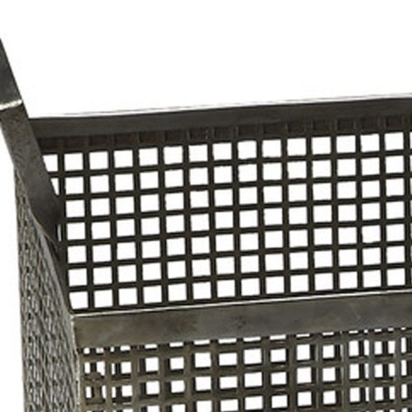 Set of 2 Iron Storage Baskets By Homeroots For Sale - Image 4