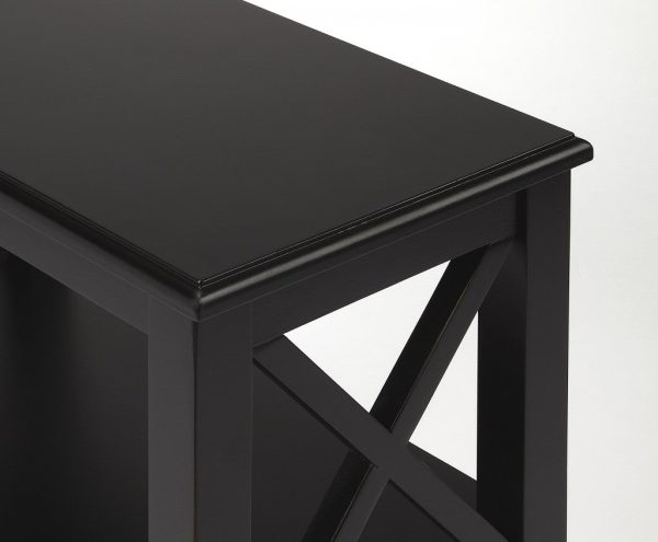 Vance Black Licorice Bookcase By Homeroots on Sale - Image 3