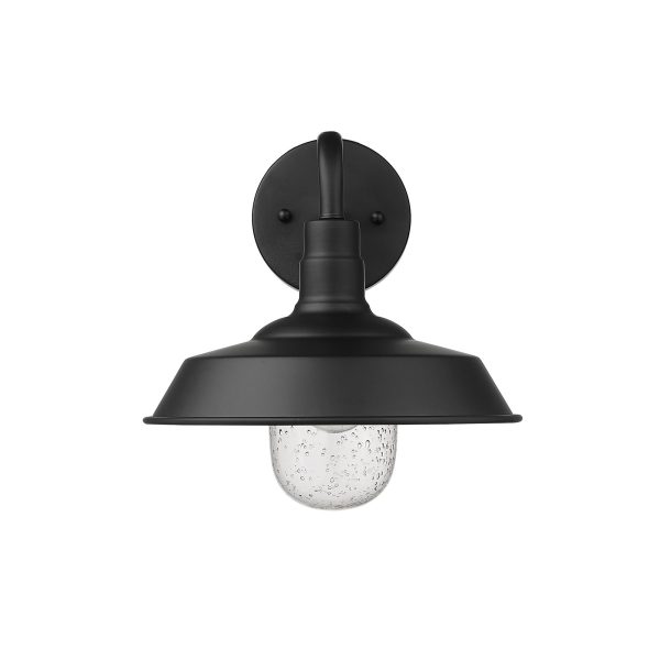 Matte Black Shallow Plate Shape Wall Light By Homeroots Fashion - Image 4