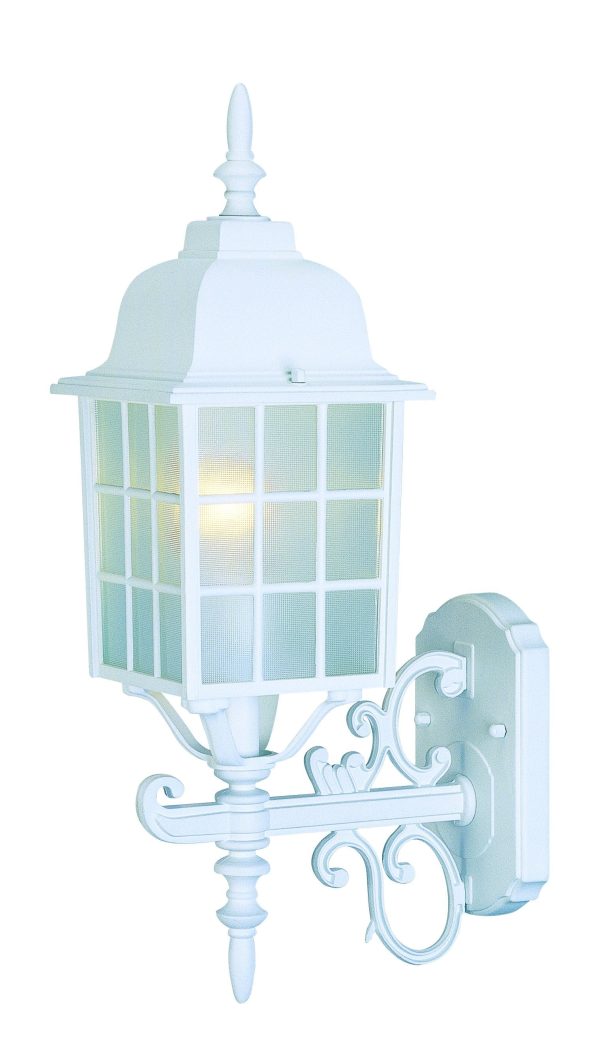 White Window Pane Lantern Wall Sconce By Homeroots Hot on Sale