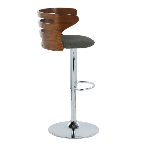 Cosi Adjustable Barstool - Set of 2 Gray By LumiSource Cheap - Image 5