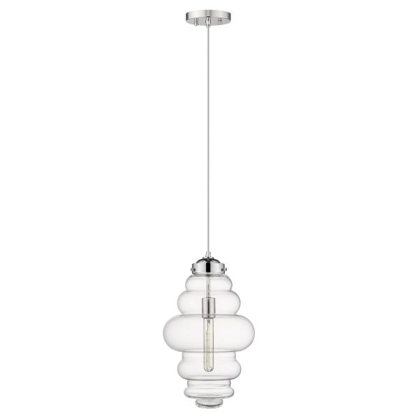 Ballina 1-Light Polished Nickel Mini-Pendant By Homeroots - 398248 Supply