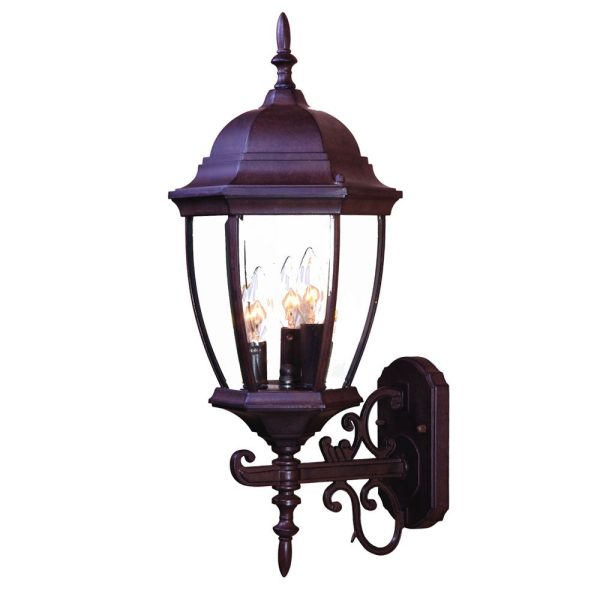 Dark Brown Ornamental Lantern Wall Light By Homeroots Online Hot Sale