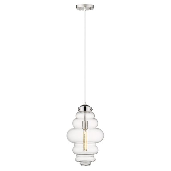 Ballina 1-Light Polished Nickel Mini-Pendant By Homeroots - 398248 Supply - Image 2
