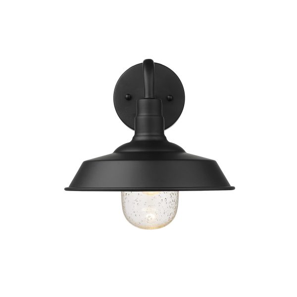 Matte Black Shallow Plate Shape Wall Light By Homeroots Fashion - Image 3