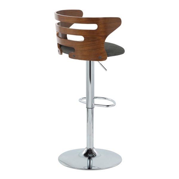 Cosi Adjustable Barstool - Set of 2 Gray By LumiSource Cheap - Image 3