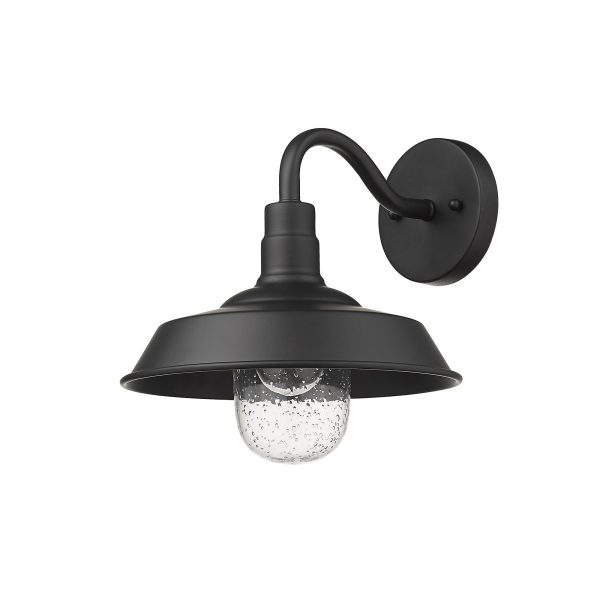 Matte Black Shallow Plate Shape Wall Light By Homeroots Fashion