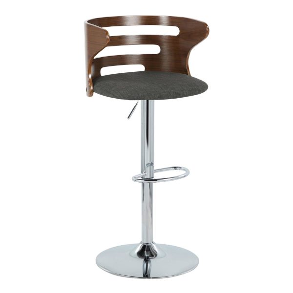 Cosi Adjustable Barstool - Set of 2 Gray By LumiSource Cheap - Image 2
