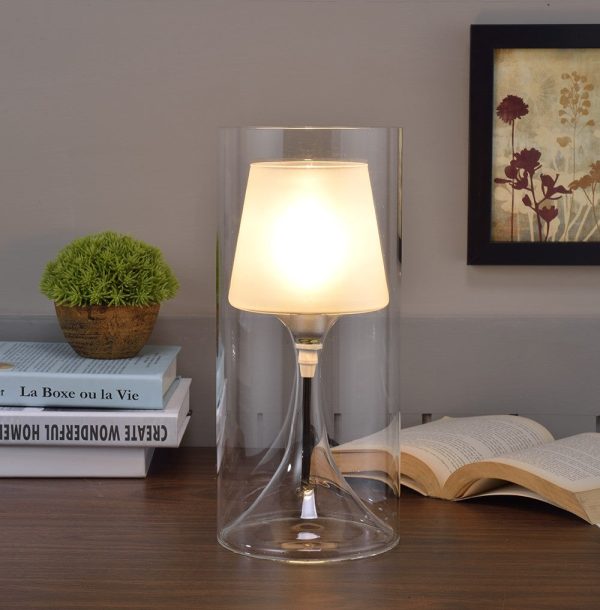 Hurricane Vase Table Lamp By Homeroots Fashion