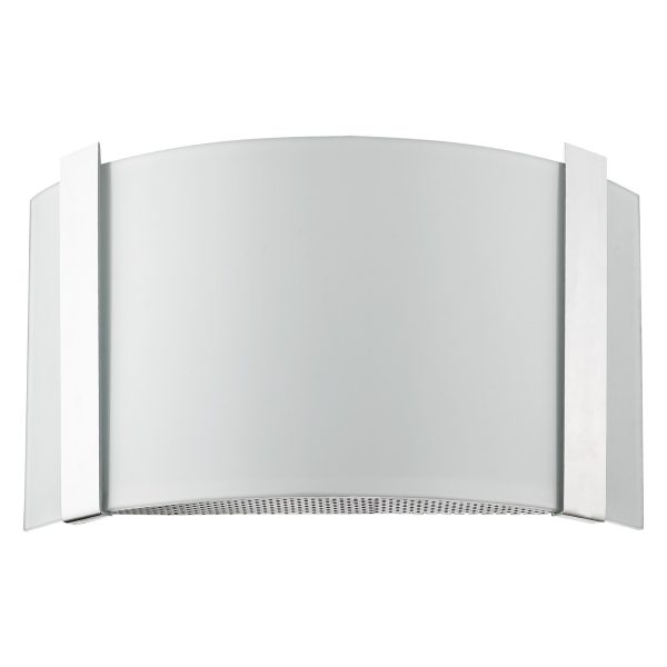 Polished Chrome Wall Sconce with Frosted Glass Shade By Homeroots For Cheap
