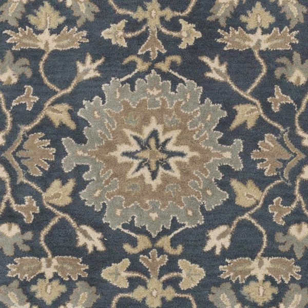 Sample Hazen Hand Tufted Navy 1154 Area Rug Hot on Sale